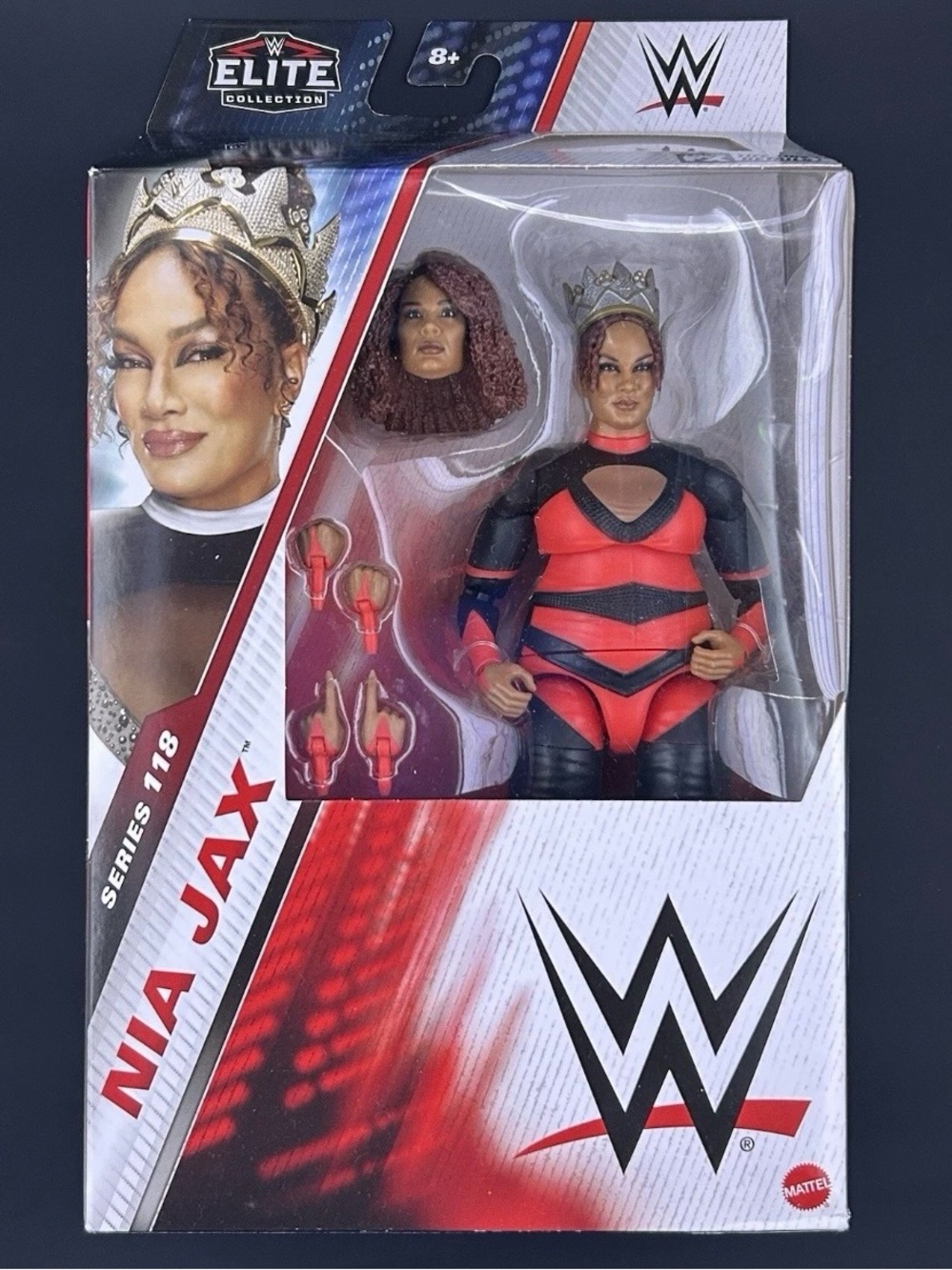 Mattel WWE Elite Series 118 Nia Jax Wrestling Action Figure 2025 Red Black Chase